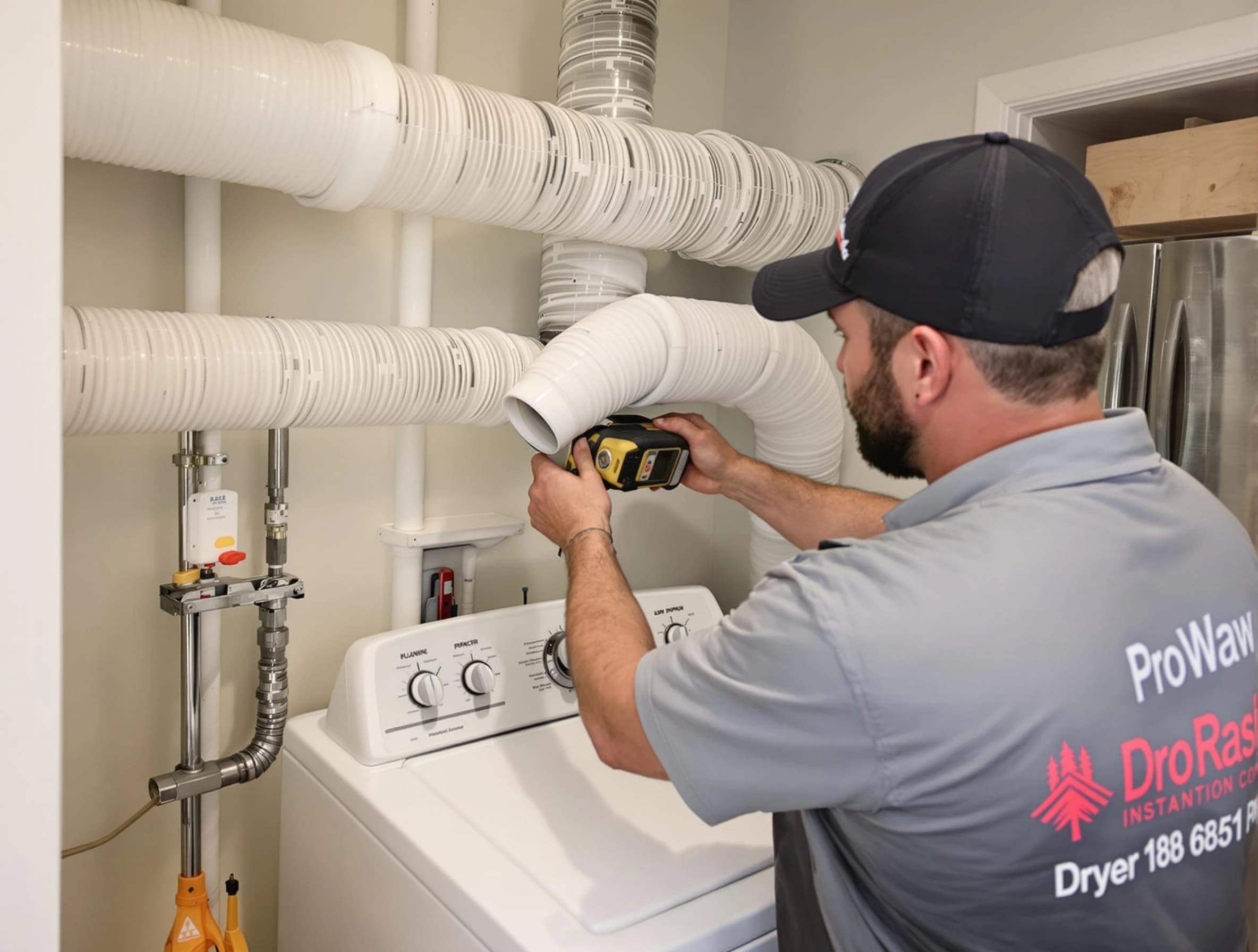 Professional dryer vent hose installation by Park City Dryer Vent Cleaning in Park City