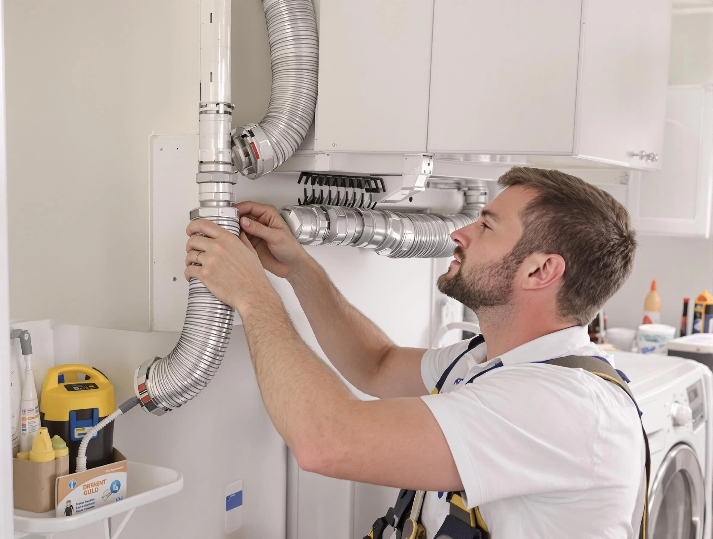 Professional dryer vent repair and installation by Park City Dryer Vent Cleaning in Park City