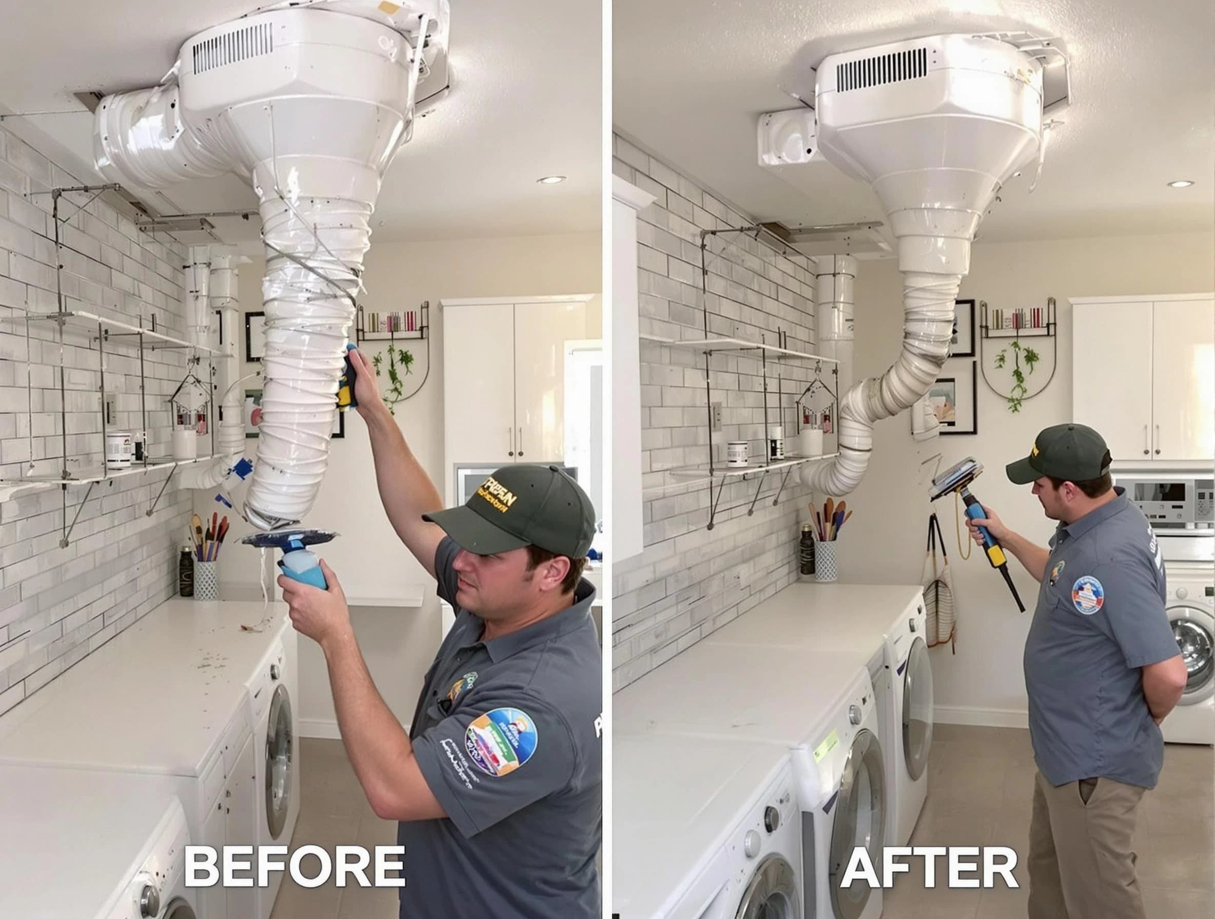 Professional dryer exhaust vent cleaning by Park City Dryer Vent Cleaning in Park City