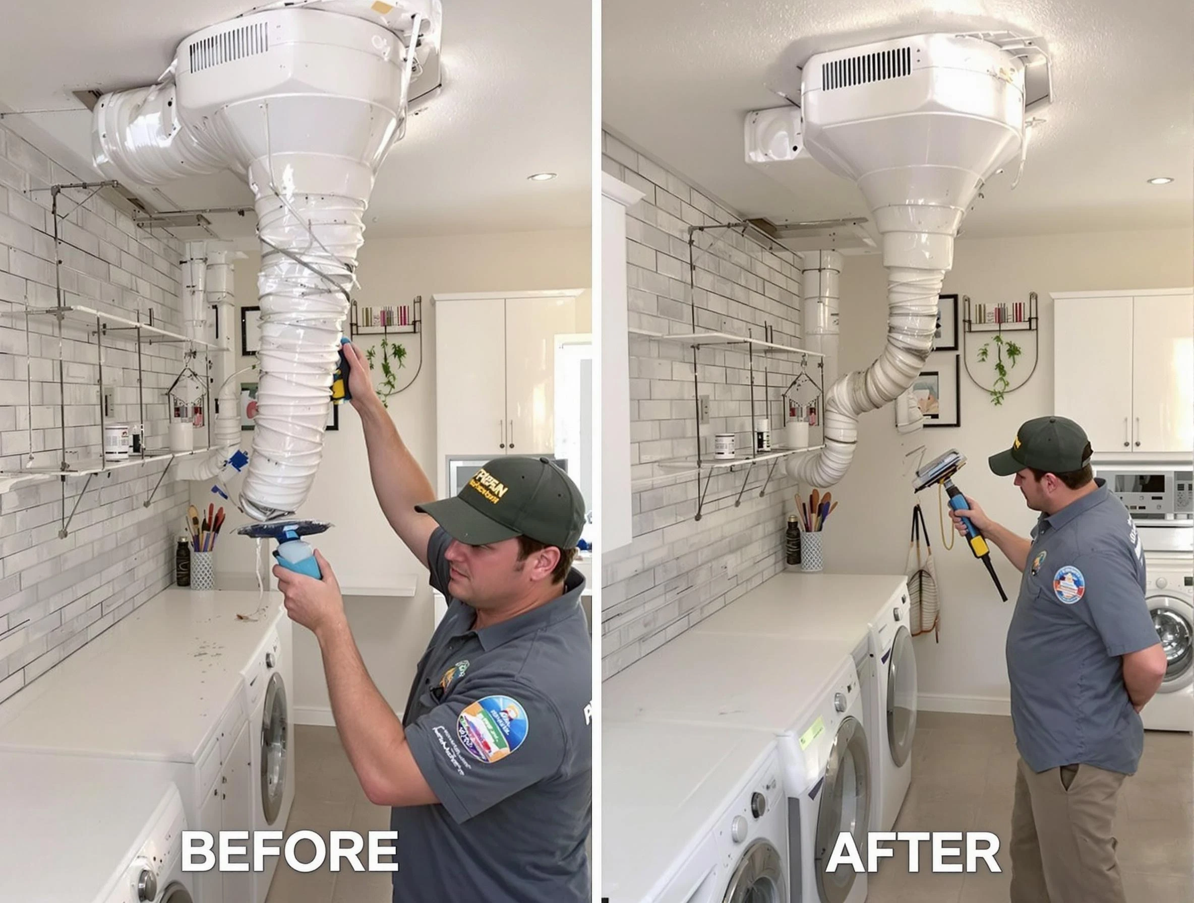 Professional dryer exhaust vent cleaning by Park City Dryer Vent Cleaning in Park City